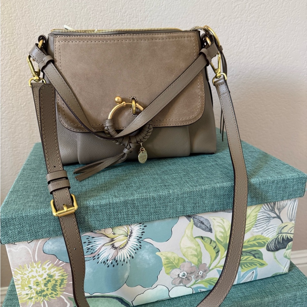 See By Chloe Tan Gold Crossbody Bag